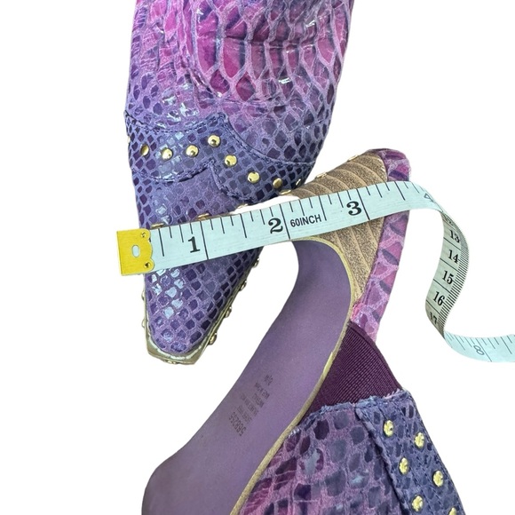 Suzanne Somers Western Style Leather Shoes Size 8.5 - Picture 9 of 9